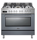 ELBA EXCELLENCE 90CM 5 BURNER GAS COOKER WITH ELECTRIC OVEN – SLATE GREY